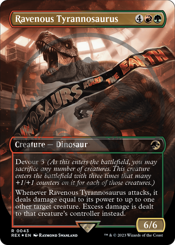 Tyrannosaure Vorace (Emblème) (Sans bordure) [Jetons Collection Jurassic World]