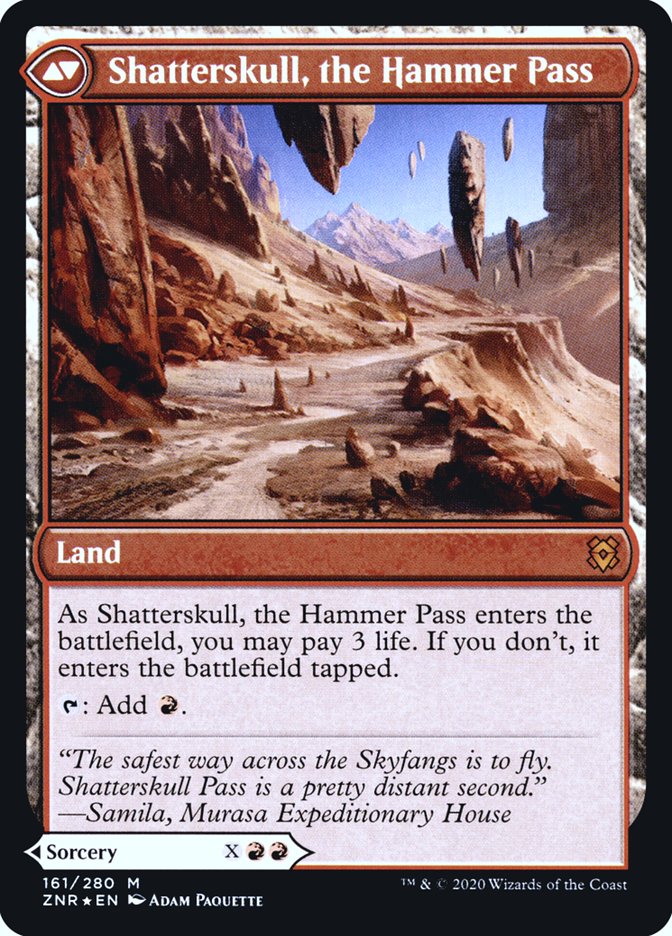 Fracasse-Crâne // Col du marteau fracasse-crâne [Zendikar Rising Prerelease Promos]