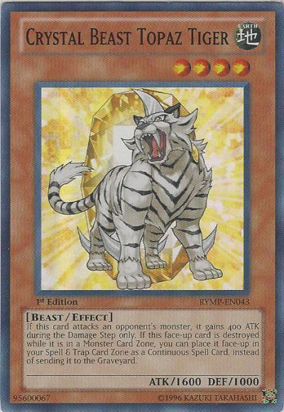 Bête Cristalline Tigre Topaze [RYMP-FR043] Super Rare