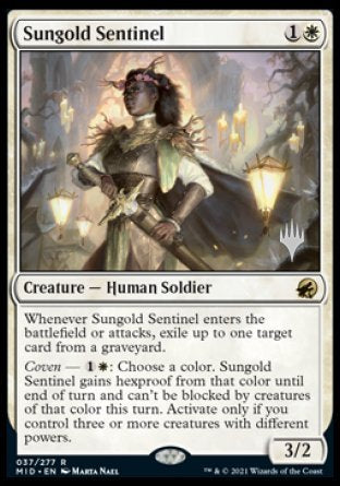 Sentinelle Lance-soleil (Booster promotionnel) [Innistrad : Chasse de minuit promos]