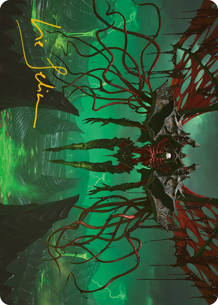 Archidiable de la lie - Carte artistique (signature estampée or) [Phyrexia : Tout sera un - Série artistique]