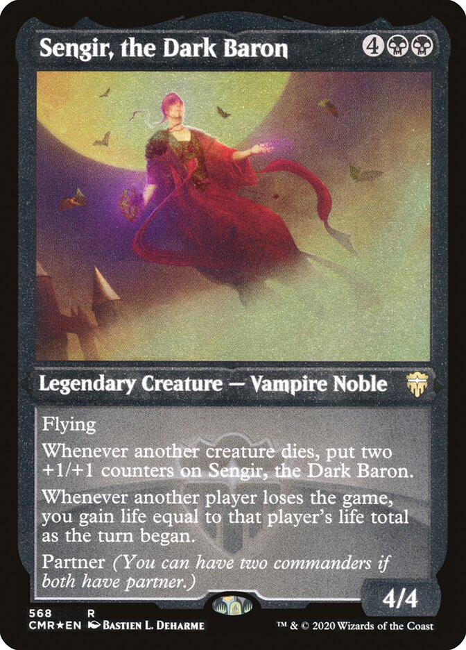 Sengir, le baron noir (gravé) [Commander Legends]