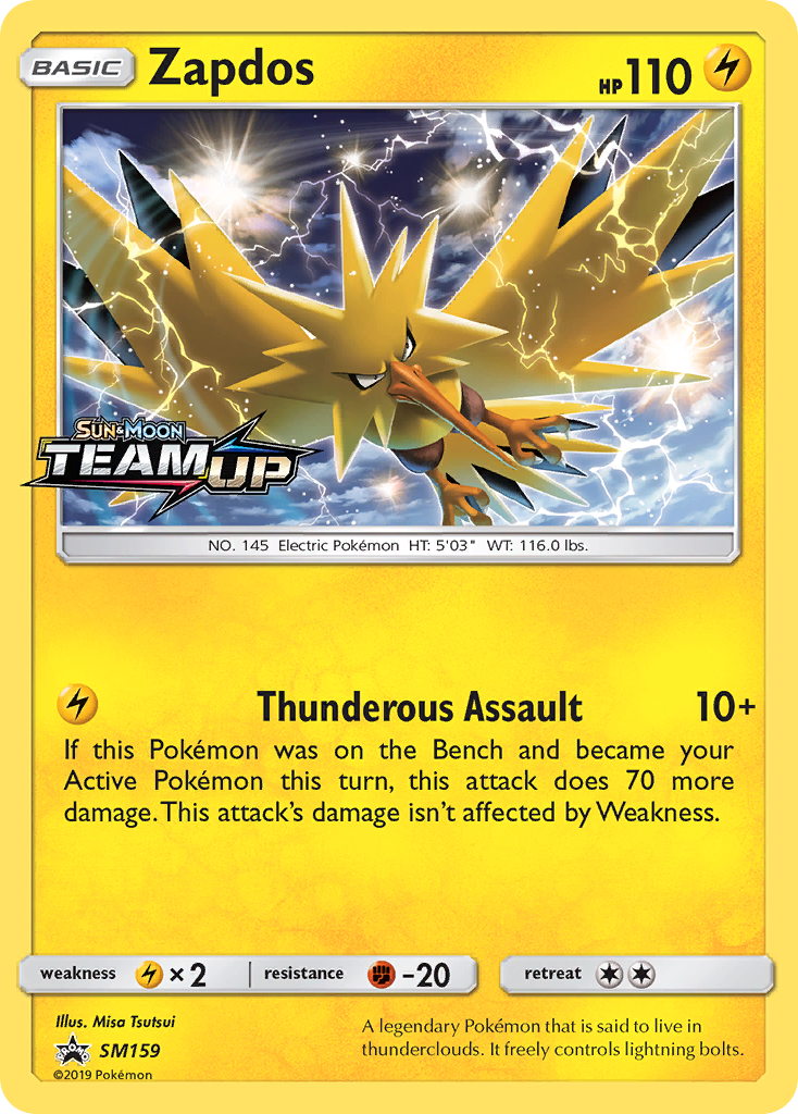 Zapdos (SM159) [Sol y Luna: Promociones de Estrellas Negras]