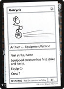 Monocycle [Cartes de test de Mystère Booster]