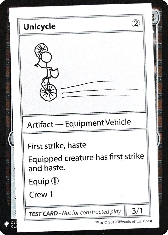 Monocycle [Cartes de test de Mystère Booster]