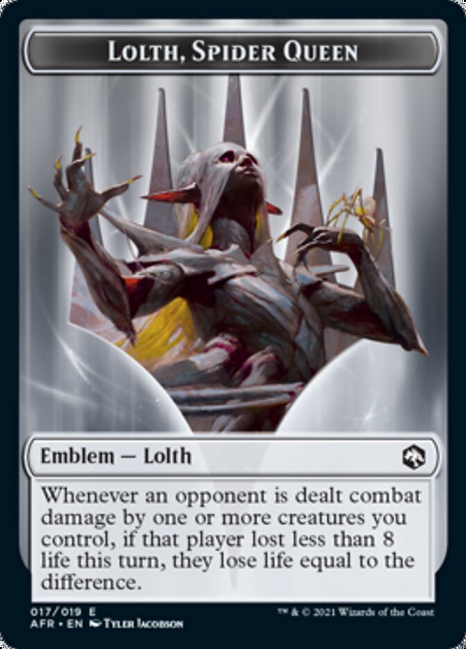 Lolth, emblème de la Reine araignée [Donjons & Dragons : Aventures dans les Royaumes Oubliés Jetons]