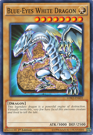 Dragon Blanc aux Yeux Bleus (Version 4) [LDK2-FRK01] Commune
