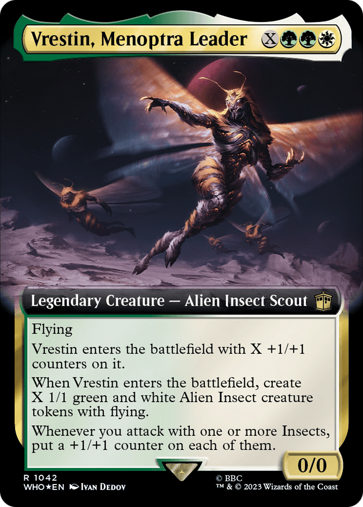 Vrestin, cheffe des Menoptres (Extended Art) (Surge Foil) [Doctor Who]
