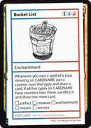 Liste des choses à faire avant de mourir (Édition 2021) [Mystery Booster Playtest Cards]