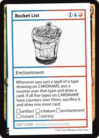 Liste des choses à faire avant de mourir (Édition 2021) [Mystery Booster Playtest Cards]