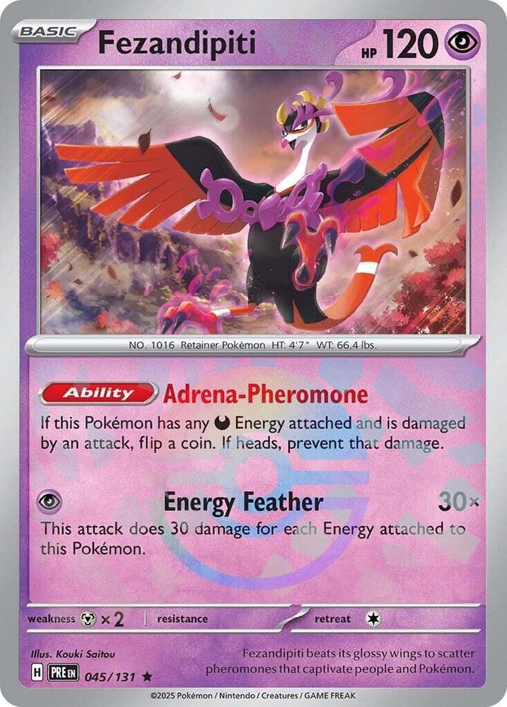 Fezandipiti (045/131) (Motif Poké Ball) [Écarlate et Violet : Évolutions Prismatiques]