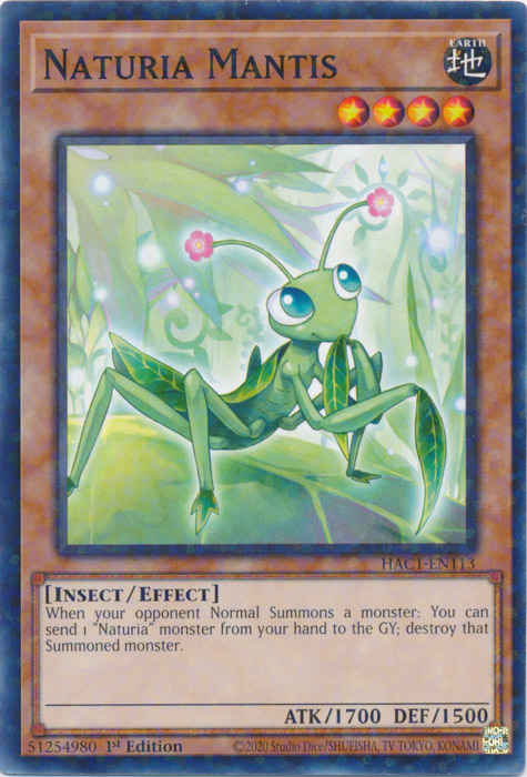 Naturia Mantis (Terminal du Duelliste) [HAC1-FR113] Commune