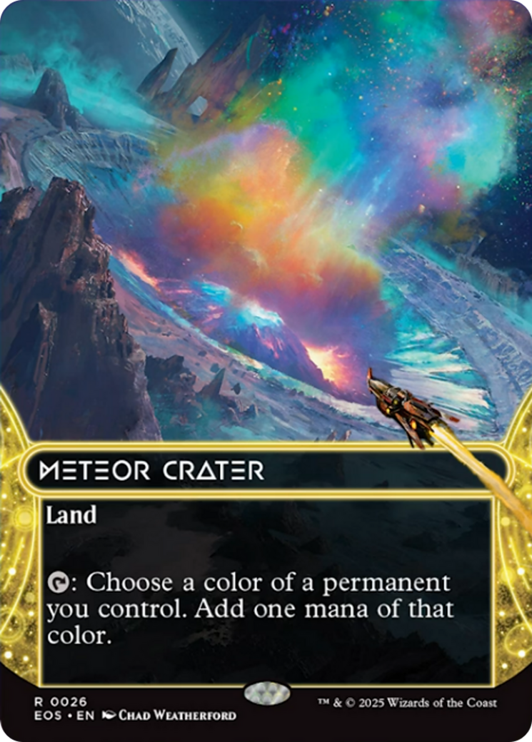 Cratère météoritique (0026) (Sans bordure) [Aux confins de l'éternité : Sites stellaires]