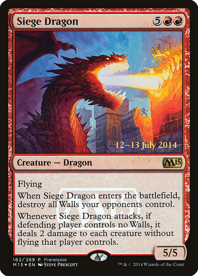Dragon de siège [Magic 2015 Promos]