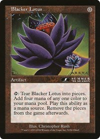 Blacker Lotus (Sobredimensionada) [Cartas Sobredimensionadas]