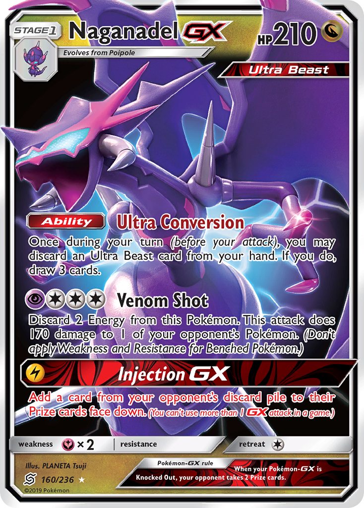 Naganadel GX (160/236) [Soleil et Lune : Harmonie des Esprits]