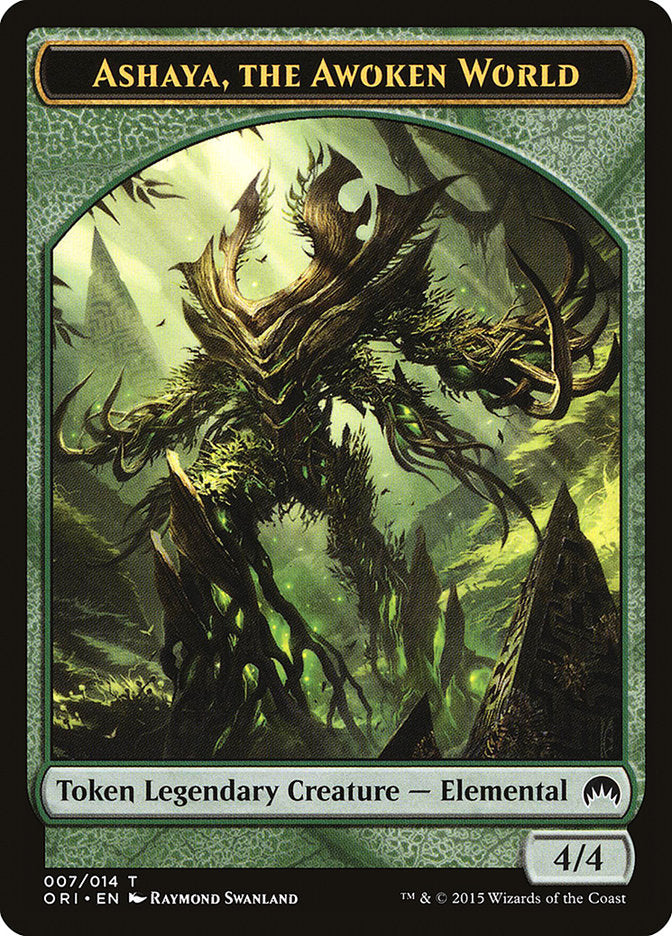 Ashaya, Jeton Monde Éveillé [Tokens Magic Origines]
