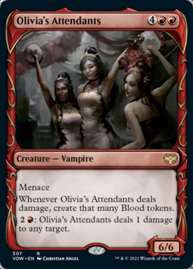 Aides d'Olivia (Cadre crocs mis en valeur) [Innistrad : Noces écarlates]