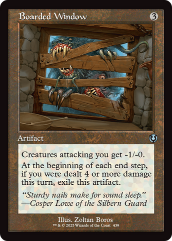 Fenêtre barricadée (cadre rétro) [Innistrad remasterisé]