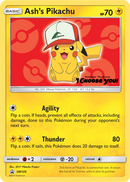 El Pikachu de Ash (SM109) [Sol y Luna: Baraja de Estrellas Negras]