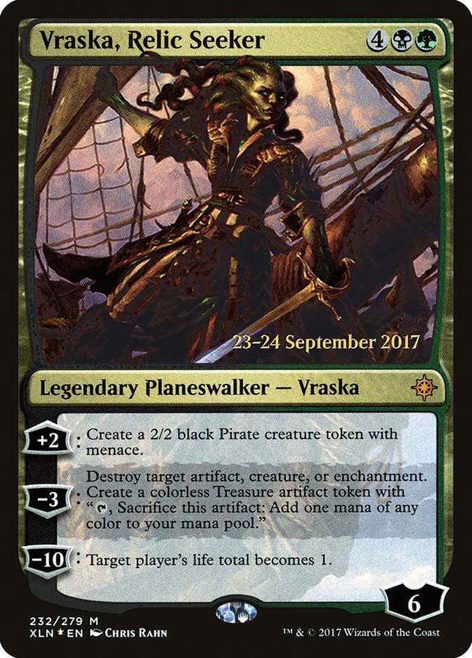 Vraska, chercheuse de reliques [Cartes promos d'avant-première d'Ixalan]