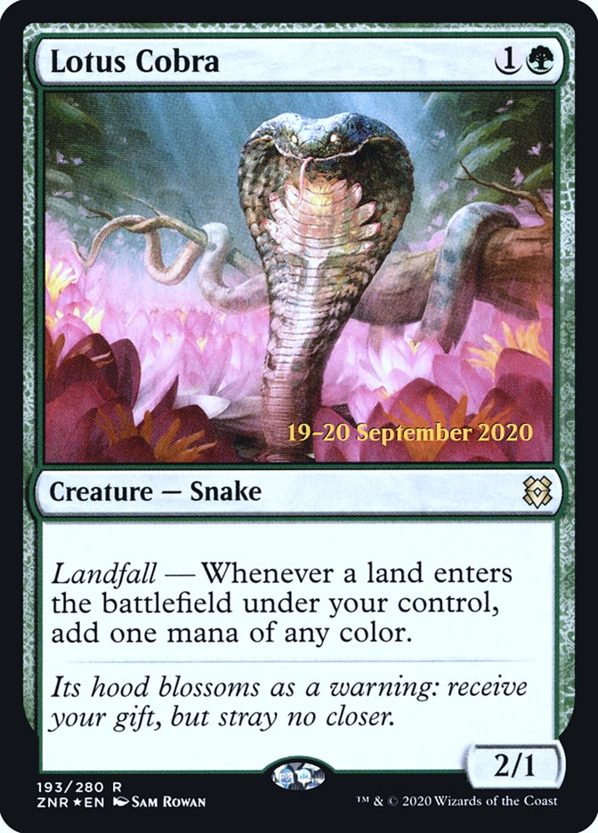 Cobra lotus [Prerelease Promos Zendikar Rising]