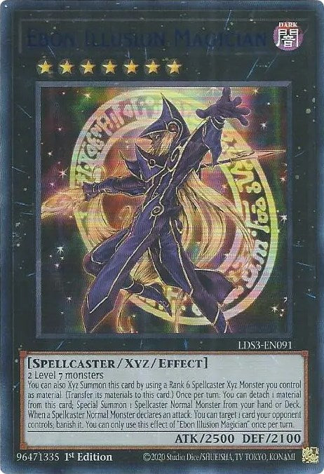 Magicien des Ténèbres Illusion (Bleu) [LDS3-FR091] Ultra Rare
