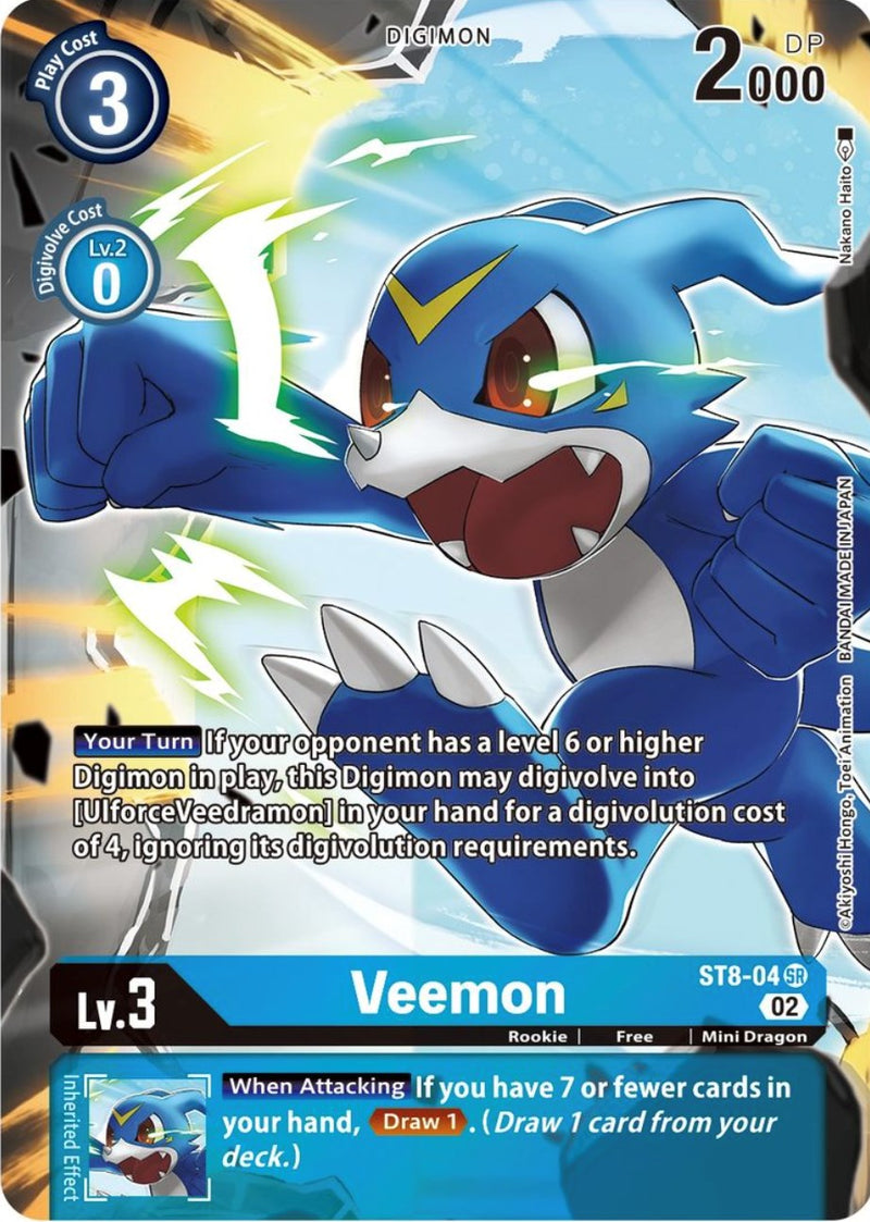 Veemon [ST8-04] (Arte Alternativo) [Mazo de Inicio: Set de Mazo Avanzado de Beelzemon]