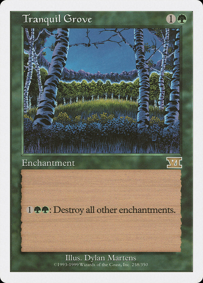 Bosquet tranquille [Sixième édition]