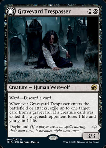 Invasora de Cementerios // Glotona de Cementerios [Innistrad: Caza de Medianoche]