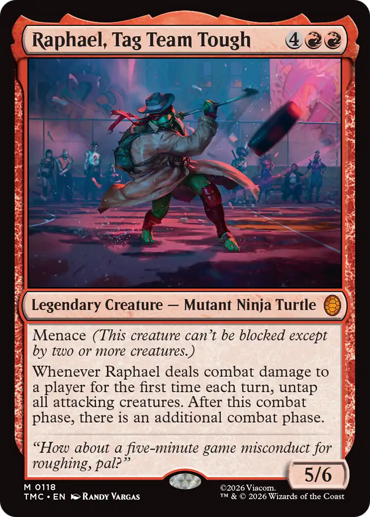 Raphaël, Dur au Combat en Équipe [Tortues Ninja Commandeur]