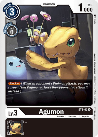 Agumon [ST5-03] (Paquete de Torneo Oficial Vol.3) [Mazo de Inicio: Promociones de Máquina Negra]