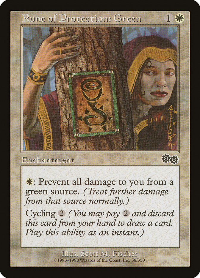 Rune de protection : vert [Saga d'Urza]