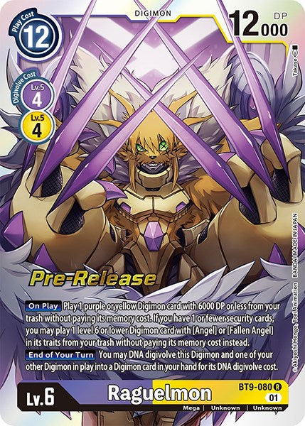 Raguelmon [BT9-080] [Promociones Previas al Lanzamiento de X Record]