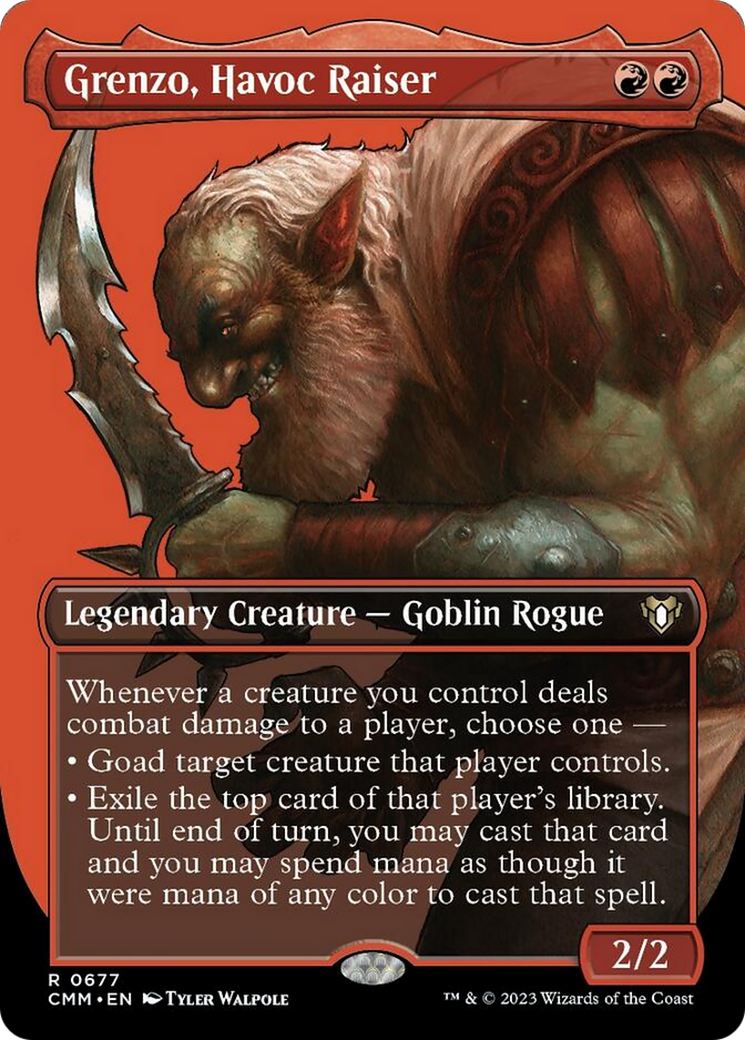Grenzo, instigateur de troubles (Profil sans bordure) [Commander Masters]