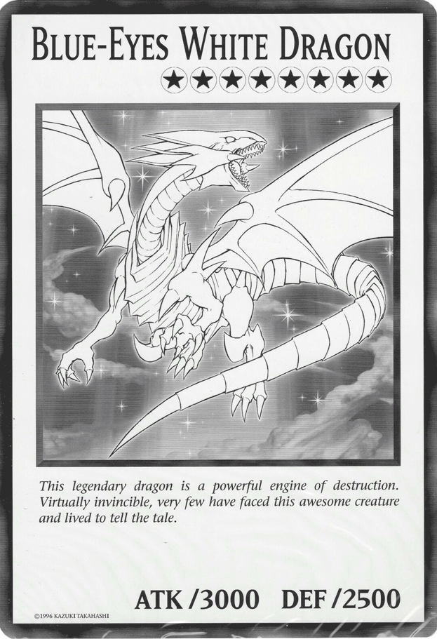 Dragón Blanco de Ojos Azules (Tamaño Grande) Común