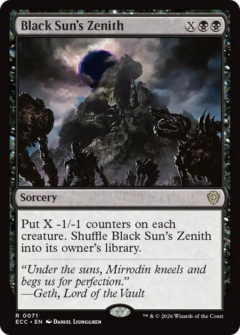 Cénit del Sol Negro [Comandante: Lorwyn Eclipse]