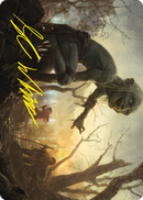 Smeagol, Guide serviable, carte artistique (signature estampillée or) [Le Seigneur des Anneaux : Contes de la Terre du Milieu, série artistique]