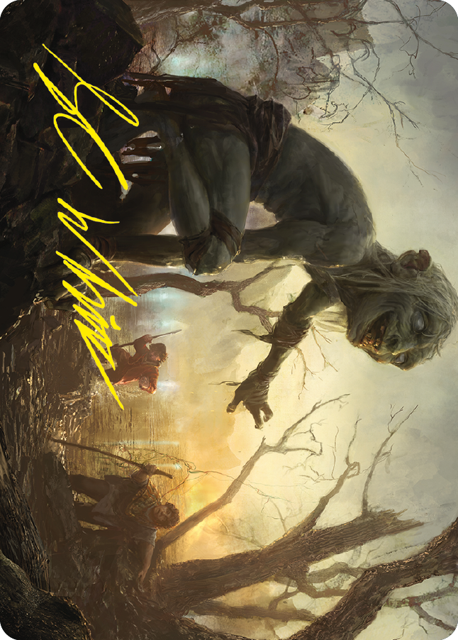 Smeagol, Guide serviable, carte artistique (signature estampillée or) [Le Seigneur des Anneaux : Contes de la Terre du Milieu, série artistique]