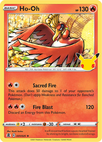 Ho-oh (001/025) [Celebraciones: 25º Aniversario]