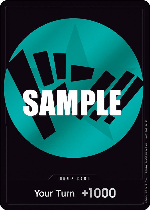 ¡¡DON!! Card (Azul Verdoso) [One Piece Promotion Cards]