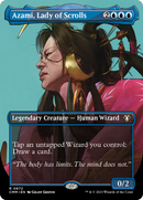 Azami, dame des parchemins (Illustration sans bordure) [Commander Masters]