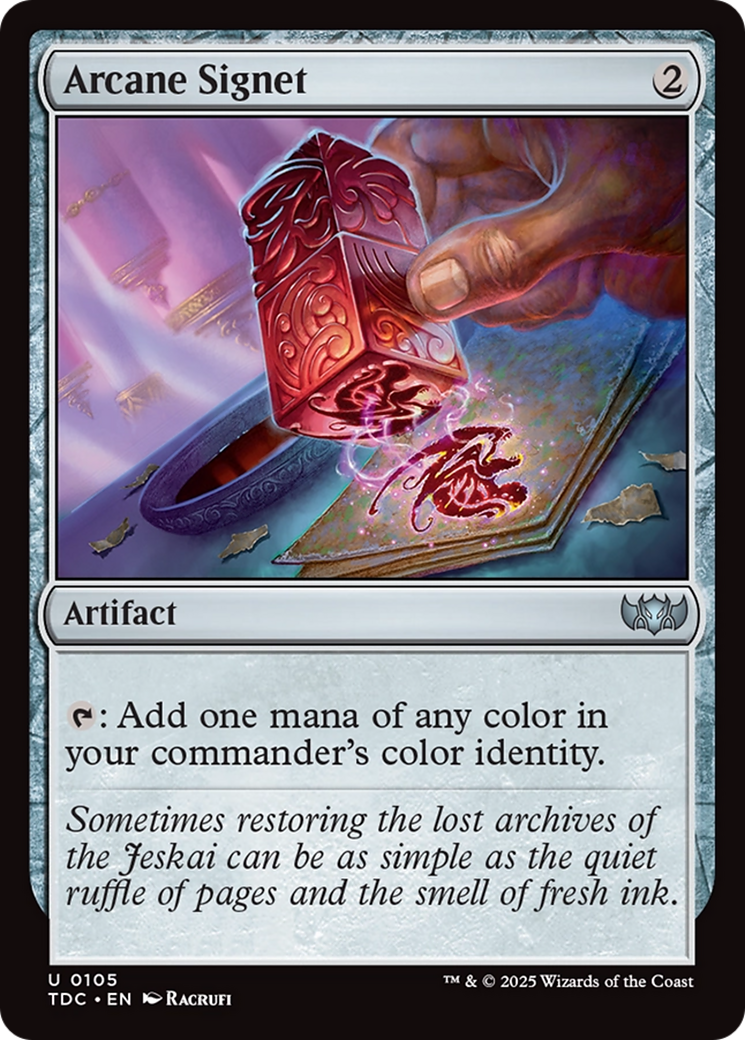 Cachet arcanique [Commander Tarkir : Tempête draconique]