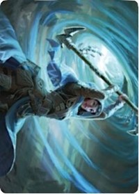 Tarjeta de arte de Invocador de tormentas de Sea Gate [Serie de arte de Zendikar Rising]