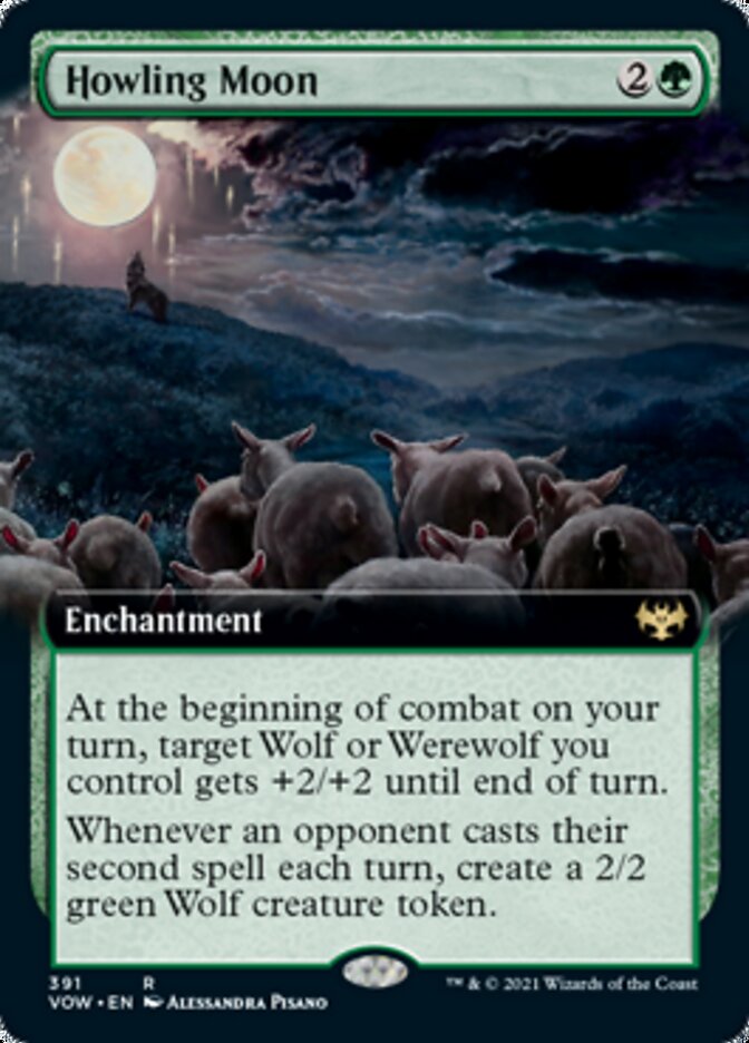 Luna Aullante (Arte Extendido) [Innistrad: Voto Carmesí]