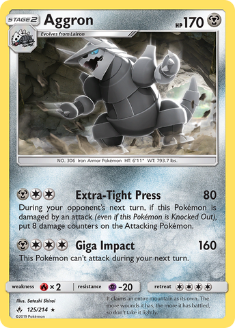 Aggron (125/214) [Sol y Luna: Lazos Indestructibles]
