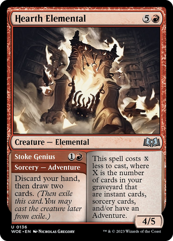 Elemental del Hogar // Genio de la Extinción [Wilds of Eldraine]
