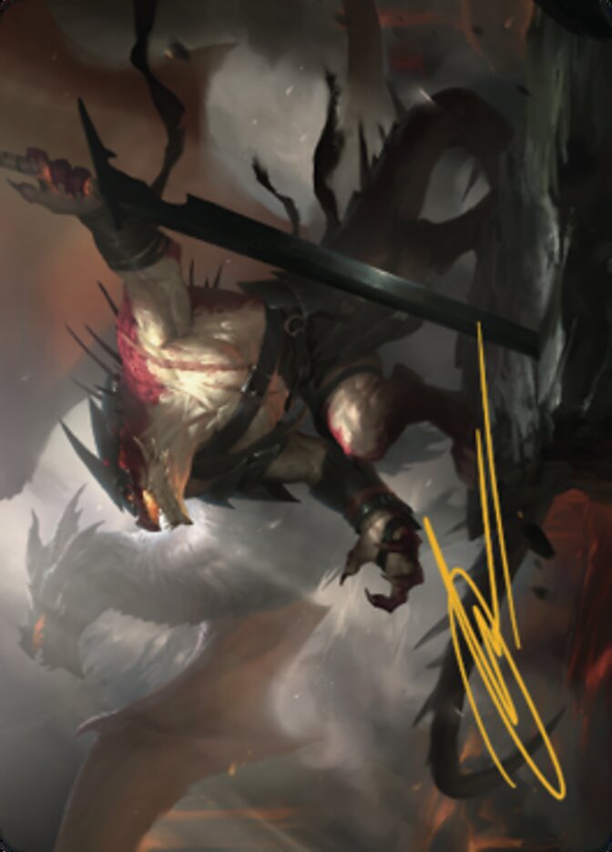 Rivaz de la Griffe - Carte d'illustration (Signature estampillée or) [Série d'illustrations Dominaria Uni]