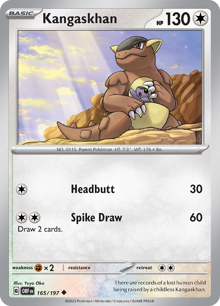 Kangaskhan (165/197) [Escarlata y Púrpura: Llamas Obsidianas]