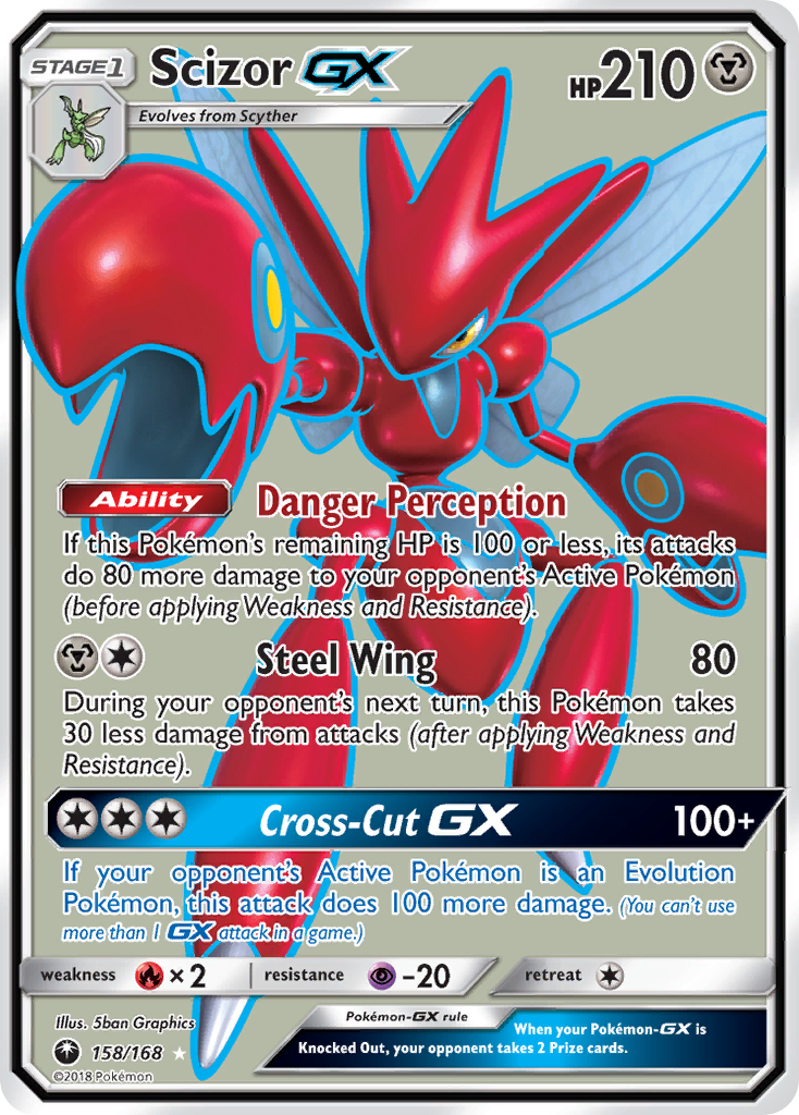 Scizor GX (158/168) [Sol y Luna: Tormenta Celestial]